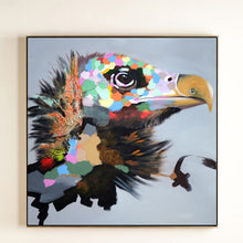 Load image into Gallery viewer, 100% Hand Painted Abstract Eagle Head Oil Painting On Canvas Wall Art Frameless Picture Decoration For Live Room Home Decor Gift