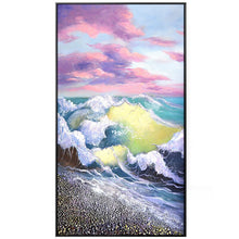 Load image into Gallery viewer, 100% Hand Painted Abstract Sea Waves Oil Painting On Canvas Wall Art Wall Adornment pictures Painting For Living Room Home Decor