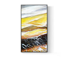 Load image into Gallery viewer, 100% Hand Painted Abstract Sea Waves Oil Painting On Canvas Wall Art Wall Adornment pictures Painting For Living Room Home Decor