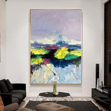 Load image into Gallery viewer, 100% Hand Painted Abstract Colourful Scenery Oil Painting On Canvas Wall Art Frameless Picture Decoration For Live Room Home Dec