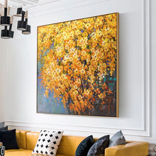 Load image into Gallery viewer, 100% Hand Painted Flowers Trees Art Oil Painting On Canvas Wall Art Wall Adornment Pictures Painting For Living Room Home Decor