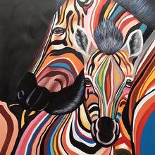 Load image into Gallery viewer, 100% Hand Painted Modern Zebra Head Oil Painting On Canvas Wall Art Frameless Picture Decoration For Living Room Home Decor Gift