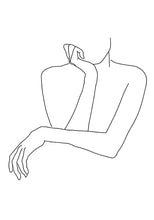 Load image into Gallery viewer, Abstract Lady Line Drawing Picture Home Decor Nordic Canvas Painting Wall Art Figure Body Hand Posters and Print for Living Room - SallyHomey Life's Beautiful