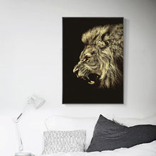 Load image into Gallery viewer, Modern Animal Posters And Digital Prints Wall Art Canvas Painting Lion Pictures Wall Decoration For Living Room Wall Frameless - SallyHomey Life's Beautiful