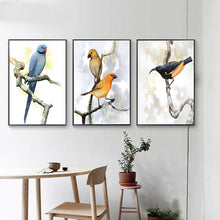 Load image into Gallery viewer, Modern Animals Decorative Painting Birds Posters and Prints on Canvas Wall Art Paintings for Living Room Home Decor No Frame - SallyHomey Life's Beautiful