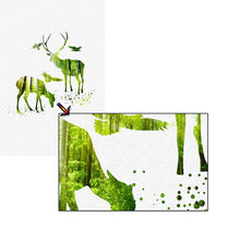 Load image into Gallery viewer, Nordic Minimalism Posters and Prints Wall Art Canvas Painting Animals Pictures Wall Green Decoration for Living Room Frameless - SallyHomey Life's Beautiful
