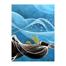 Load image into Gallery viewer, 100% Hand Painted Modern Blue Sky Art Oil Painting On Canvas Wall Art Frameless Picture Decoration For Live Room Home Decor Gift