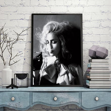 Load image into Gallery viewer, 🔥 Modern Black and White Poster Prints Wall Art Canvas Painting Beautiful Women Smoking Cigarettes Photos for Living Room Decor - SallyHomey Life's Beautiful