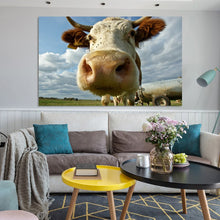 Load image into Gallery viewer, Modern Animal Posters and Prints Wall Art Canvas Painting Cow Wall Decorative Pictures for Living Room Home Decor No Frame - SallyHomey Life's Beautiful