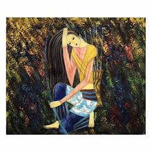 Load image into Gallery viewer, 100% Hand painted Modern National girl Art Painting On Canvas Wall Art Wall Adornment pictures Painting For Live Room Home Decor