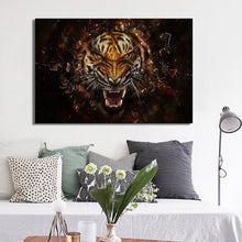 Load image into Gallery viewer, Modern Computer Art Poster and Prints Wall Art Canvas Painting The King of the Tiger Decorative Pictures for Kids Bedroom Decor - SallyHomey Life's Beautiful