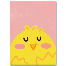 Load image into Gallery viewer, Cartoon Animal Bear Pig Cat Minimalist Art Canvas Poster Painting Nursery Wall Picture  Modern Baby Room Decor - SallyHomey Life's Beautiful