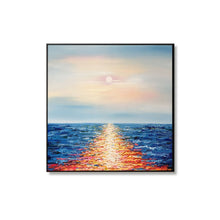Load image into Gallery viewer, 100% Hand Painted Abstract Ocean Scenery Oil Painting On Canvas Wall Art Frameless Picture Decoration For Live Room Home Decor