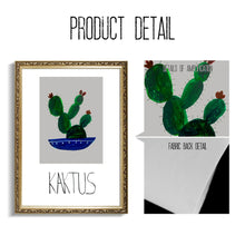 Load image into Gallery viewer, Cartoon Green Potted Cactus Quotes Wall Art Canvas Painting Nordic Posters And Prints Plants Wall Pictures For Living Room Decor - SallyHomey Life's Beautiful