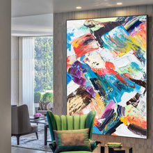 Load image into Gallery viewer, 100% Hand painted abstract scenery Art Oil Painting On Canvas Wall Art Wall Adornment pictures Painting For Live Room Home Decor