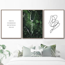 Load image into Gallery viewer, Green Terraced Field Bamboo Abstract Girl Wall Art Canvas Painting Nordic Posters And Prints Wall Pictures For Living Room Decor - SallyHomey Life's Beautiful