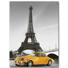 Load image into Gallery viewer, Paris Eiffel Tower Poster Minimalist Art Canvas Painting A4 Black White Cityscape Wall Picture Print Modern Home Office  Decor - SallyHomey Life's Beautiful