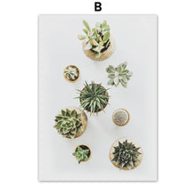 Load image into Gallery viewer, Succulents Plant Pink Flower Cactus Quote Wall Art Canvas Painting Nordic Posters And Prints Wall Pictures For Living Room Decor - SallyHomey Life's Beautiful