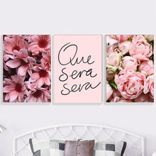 Load image into Gallery viewer, Pink Fresh Gerbera Tulip Rose Quotes Wall Art Canvas Painting Nordic Posters And Prints Wall Pictures For Living Room Home Decor - SallyHomey Life's Beautiful
