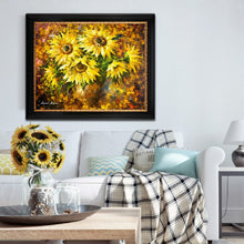 Load image into Gallery viewer, 100% Hand painted sunflowers plants high-quality Art Painting On Canvas Wall Art Wall Painting Adornment pictures For Home Decor