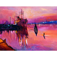 Load image into Gallery viewer, 100% Hand Painted Modern Abstract Sailboat Painting On Canvas Wall Art Frameless Picture Decoration For Live Room Home Deco Gift