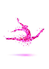 Load image into Gallery viewer, 🔥Abstract Art Canvas Painting Pink Ballerina Canvas Art Print Poster For Living Room Wall Picture Home Decor Gift - SallyHomey Life's Beautiful