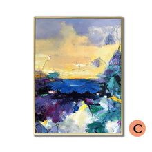 Load image into Gallery viewer, 100% Hand Painted Abstract Colourful Scenery Oil Painting On Canvas Wall Art Frameless Picture Decoration For Live Room Home Dec