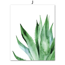 Load image into Gallery viewer, Plants Leaves Cactus Monstera Wall Art Canvas Painting Nordic Posters And Prints Wall Pictures For Living Room Bed Room Decor - SallyHomey Life's Beautiful