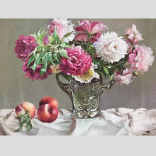 Load image into Gallery viewer, 100% Hand Painted Peony Plants Bonsai Oil Painting On Canvas Wall Art Frameless Picture Decoration For Live Room Home Decor Gift