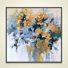 Load image into Gallery viewer, 100% Hand Painted Abstract Golden Flowers Painting On Canvas Wall Art Wall Adornment Pictures Painting For Live Room Home Decor