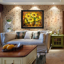 Load image into Gallery viewer, 100% Hand painted sunflowers plants high-quality Art Painting On Canvas Wall Art Wall Painting Adornment pictures For Home Decor