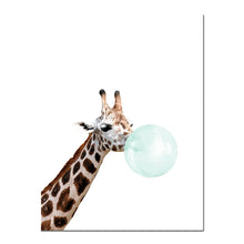 Load image into Gallery viewer, Baby Animal Zebra Girafe Canvas Poster Nursery Wall Art Print Painting Nordic Picture Children Bedroom Decoration - SallyHomey Life's Beautiful