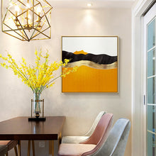 Load image into Gallery viewer, 100% Hand Painted Abstract Golden Art Oil Painting On Canvas Wall Art Wall Adornment Pictures Painting For Live Room Home Decor