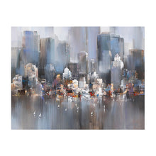 Load image into Gallery viewer, 100% Hand Painted Abstract City Building Oil Painting On Canvas Wall Art Frameless Picture Decoration For Live Room Home Decor