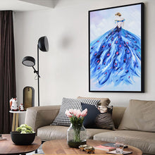 Load image into Gallery viewer, 100% Hand Painted Abstract Peacock Dress Oil Painting On Canvas Wall Art Frameless Picture Decoration For Live Room Home Decor