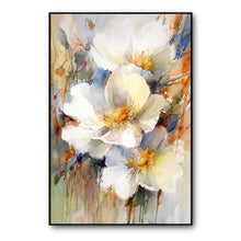 Load image into Gallery viewer, 100% Hand Painted Abstract White Flower Oil Painting On Canvas Wall Art Frameless Picture Decoration For Live Room Home Decor