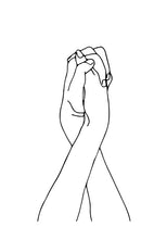 Load image into Gallery viewer, Abstract Lady Line Drawing Picture Home Decor Nordic Canvas Painting Wall Art Figure Body Hand Posters and Print for Living Room - SallyHomey Life's Beautiful