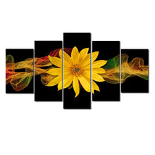 Load image into Gallery viewer, 🔥 Modern Abstract Posters and Prints Wall Art Canvas Painting 5pcs Abstract Yellow Flower Decorative Picture for Living Room Decor - SallyHomey Life's Beautiful