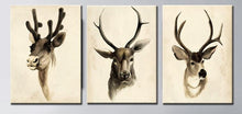 Load image into Gallery viewer, Modern Animal Painting Cute Deers Canvas Painting Hand-Draw Print Poster Wall Picture On Canvas for Home Decoration Frameless - SallyHomey Life's Beautiful