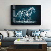 Load image into Gallery viewer, 100% Hand Painted Abstract Crystal Horse Art Oil Painting On Canvas Wall Art Wall Pictures Painting For Living Rooms Home Decor