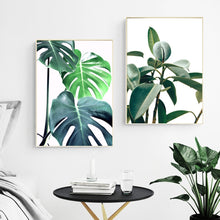 Load image into Gallery viewer, Tropical Monstera Leaf Plant Nordic Posters And Prints Wall Art Canvas Painting Scandinavian Wall Pictures For Living Room Decor - SallyHomey Life's Beautiful