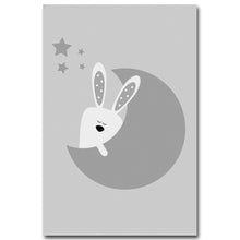 Load image into Gallery viewer, Cartoon Animal Koala Seal Minimalist Art Canvas Poster Painting Nursery Wall Picture  Modern Home Kids Room Decor - SallyHomey Life's Beautiful