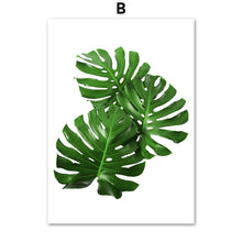 Load image into Gallery viewer, Nature Monstera Ivy Green Leaves Plants Wall Art Canvas Painting Nordic Posters And Prints Wall Pictures For Living Room Decor - SallyHomey Life's Beautiful