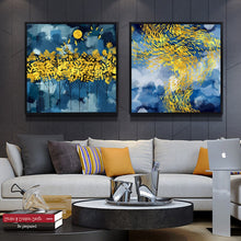 Load image into Gallery viewer, 100% Hand Painted Abstract Golden Scenery Oil Painting On Canvas Wall Art Frameless Picture Decoration For Live Room Home Decor