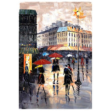 Load image into Gallery viewer, 100% Hand Painted Abstract Street View Art Painting On Canvas Wall Art Frameless Picture Decoration For Live Room Home Deco Gift