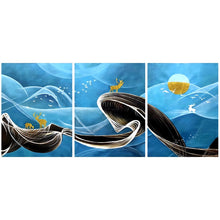 Load image into Gallery viewer, 100% Hand Painted Modern Blue Sky Art Oil Painting On Canvas Wall Art Frameless Picture Decoration For Live Room Home Decor Gift
