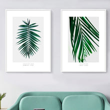 Load image into Gallery viewer, Fresh Green Monstera Cactus Leaves Plants Wall Art Canvas Painting Nordic Posters And Prints Wall Pictures For Living Room Decor - SallyHomey Life's Beautiful