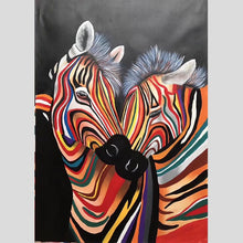 Load image into Gallery viewer, 100% Hand Painted Modern Zebra Head Oil Painting On Canvas Wall Art Frameless Picture Decoration For Living Room Home Decor Gift