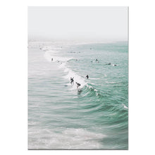 Load image into Gallery viewer, Scandinavian Tropical Decoration Sea Leaf Canvas Poster Landscape Nordic Style Wall Art Print Nature Painting Decorative Picture - SallyHomey Life's Beautiful
