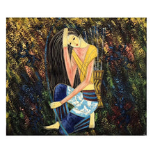 Load image into Gallery viewer, 100% Hand painted Modern National girl Art Painting On Canvas Wall Art Wall Adornment pictures Painting For Live Room Home Decor